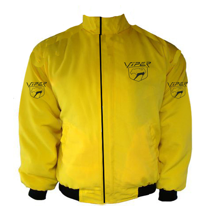 Race Car Jackets. Dodge Viper Racing Jacket Yellow