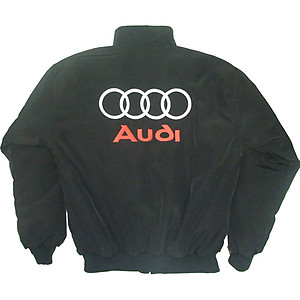 Audi Racing Jacket Light Gray and Black