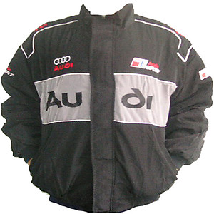 Audi Sport Racing Jacket Black and Light Gray