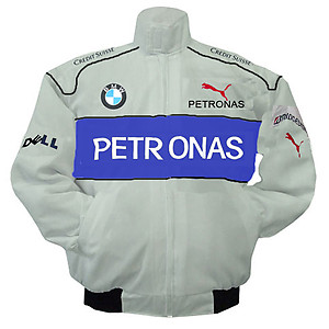 BMW F1 Sauber Team Racing Jacket White and Royal Blue