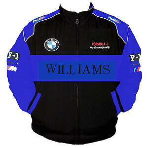 BMW Williams F1 Racing Jacket Black and Royal Blue