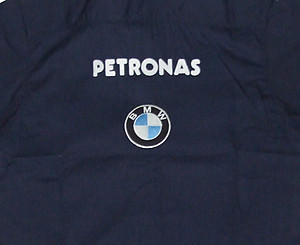 BMW Petronas Crew Shirt Dark Blue and White