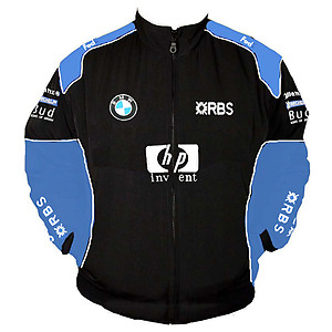 BMW RBS HP Racing Jacket Black and Royal Blue