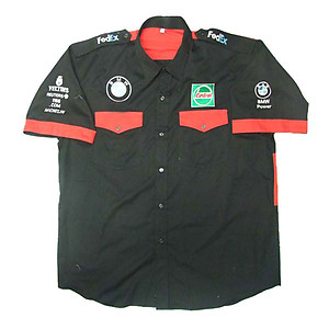 BMW Wiliiams F1 Crew Shirt Black and Red