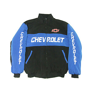 Chevrolet Jacket Black & Light Blue