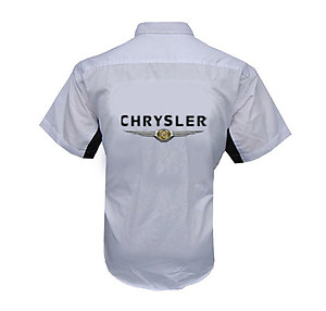 Chrysler Mopar Crew Shirt White and Black