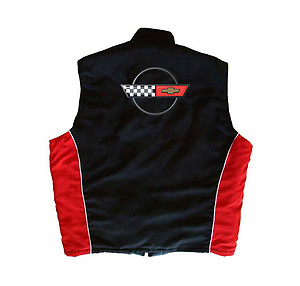 Corvette C4 Vest Black and Red