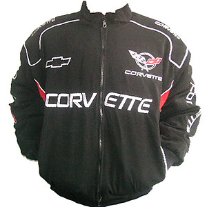 Corvette C5 Racing Jacket Black with Red