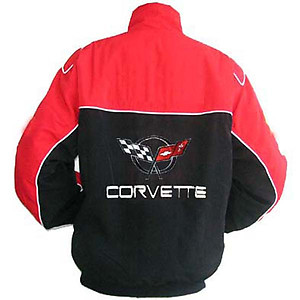 Corvette C5 Racing Jacket Red and Black