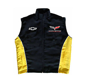 Corvette C6 Vest Black and Yellow