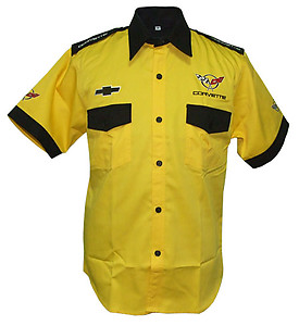 corvette crew c5 yellow shirt polo shirts pit