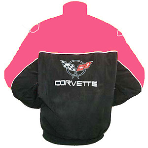 Corvette C5 Racing Jacket Dark Pink and Black