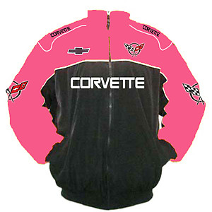 Corvette C5 Racing Jacket Dark Pink and Black
