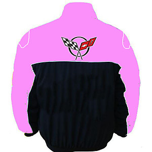 Corvette C5 Racing Jacket Light Pink and Black