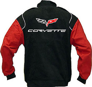 Corvette C6 Racing Jacket Black and Red