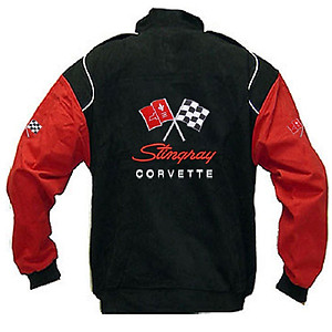 Corvette C2 Racing Jacket Black and Red