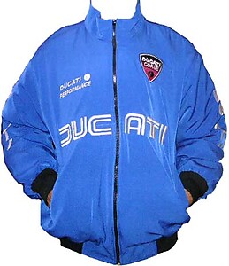 Ducati Corse Motor Cycle Jacket Royal Blue