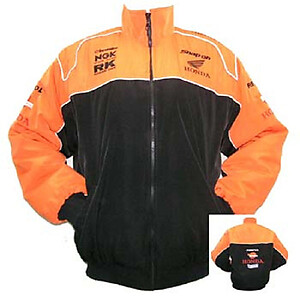 Honda Repsol Racing Jacket Orange on Black