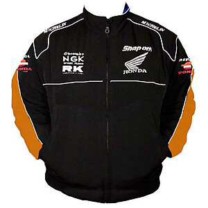 Honda Repsol Racing Jacket Black with Orange