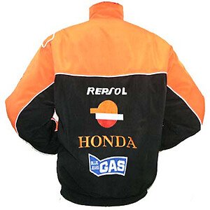 Honda Repsol Snap-on Racing Jacket Orange on Black