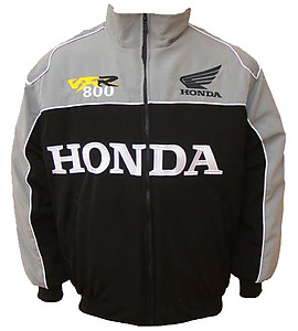 Honda VFR 800 Racing Jacket Light Gray and Black