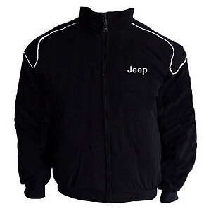Jeep Racing Jacket Black with Piping