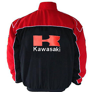 Kawasaki ZX6R Motorcycle Jacket Red and Black