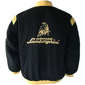 Lamborghini Racing Jacket Black and Yellow