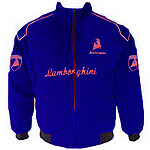 Lamborghini Racing Jacket Blue with Red Piping
