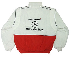 Mercedes Benz Santander Racing Jacket, White & Red
