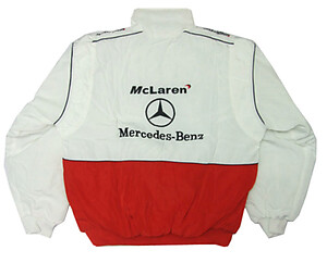 Mercedes Benz Santander Racing Jacket, White & Red