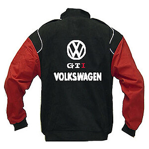 VW Volkswagen GTI Racing Jacket Black and Red