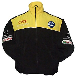 VW Volkswagen Racing Jacket Yellow and Black