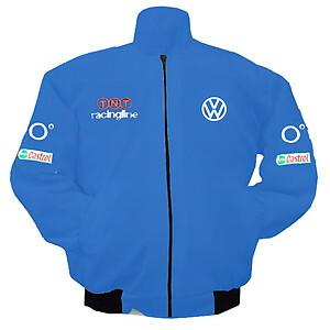 VOLKSWAGEN VW Racing Jacke Sweatjacke Sweater Pullover gti r line STICKEREI EURO 