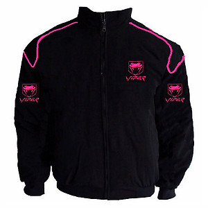 Viper Racing Jacket with Pink Piping