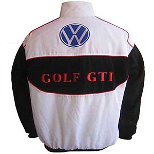 VW Volkswagen Golf GTI Racing Jacket White and Black