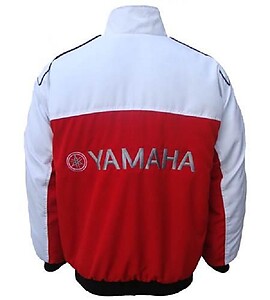 Yamaha Motorcycle Jacket White and Red