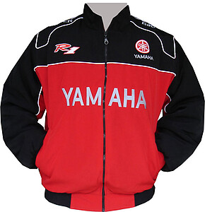 Yamaha R1 Motorcycle Jacket Red and Black