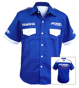 Yamaha FJR1300 Crew Shirt Blue and White