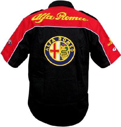 Alfa Romeo Crew Shirt Red & Black