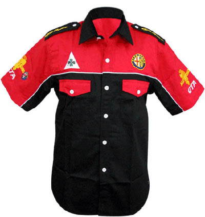 Alfa Romeo Crew Shirt Red & Black