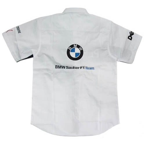 Race Car Jackets. BMW Petronas Crew Shirt White