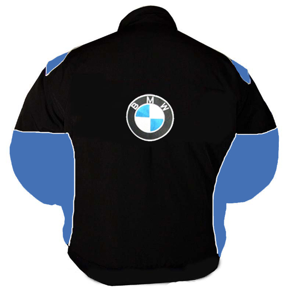 Race Car Jackets. BMW RBS HP Racing Jacket Black and Royal Blue