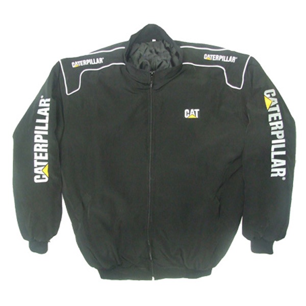 Race Car Jackets. CAT Caterpillar Bulldozer Racing Jacket Black