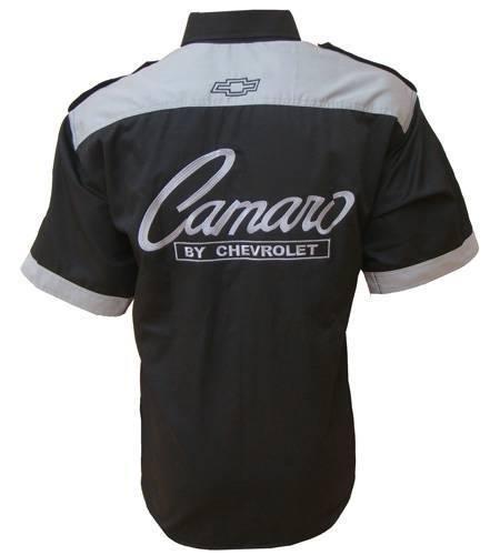 Chevrolet Chevy Camaro 350 Black and Gray Shirt