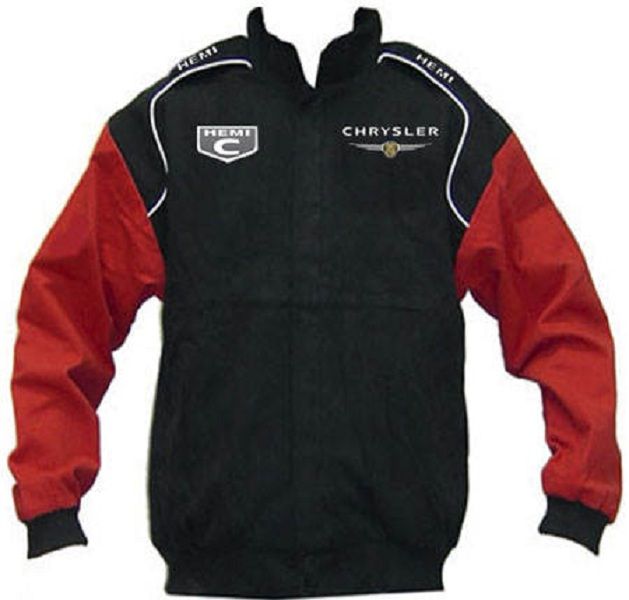 Race Car Jackets. Chrysler Hemi C Racing Jacket Black and Red