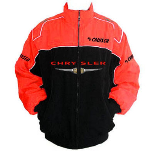 Race Car Jackets. Chrysler PT Cruiser Racing Jacket Black and Red