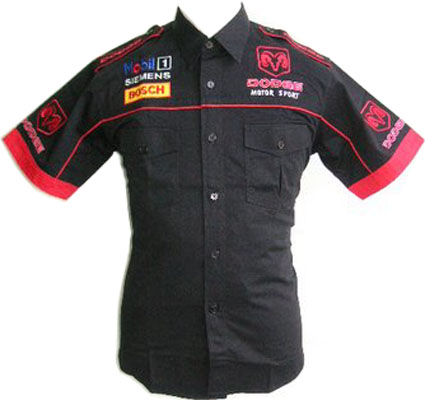 Dodge Motor Sport Crew Shirt Black