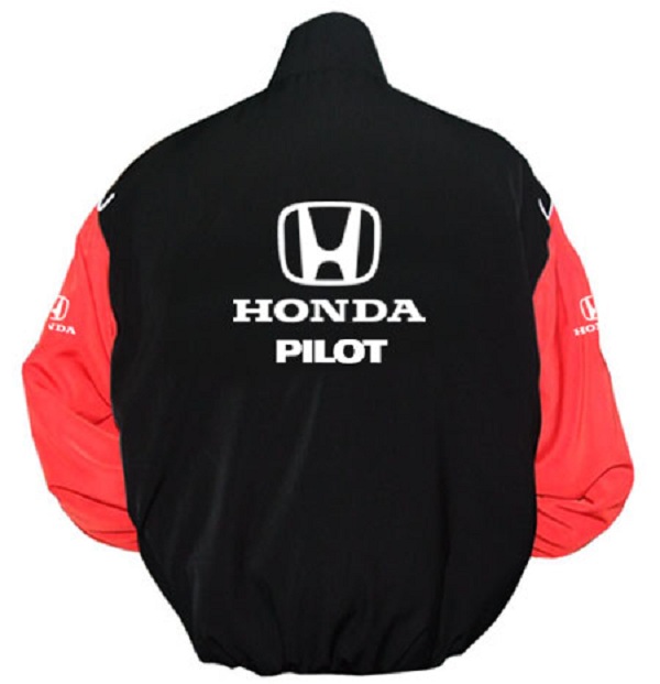 Race Car Jackets. Honda Pilot Racing Jacket Black and Red