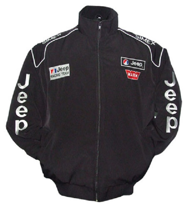 Race Car Jackets. Jeep Racing Jacket Black